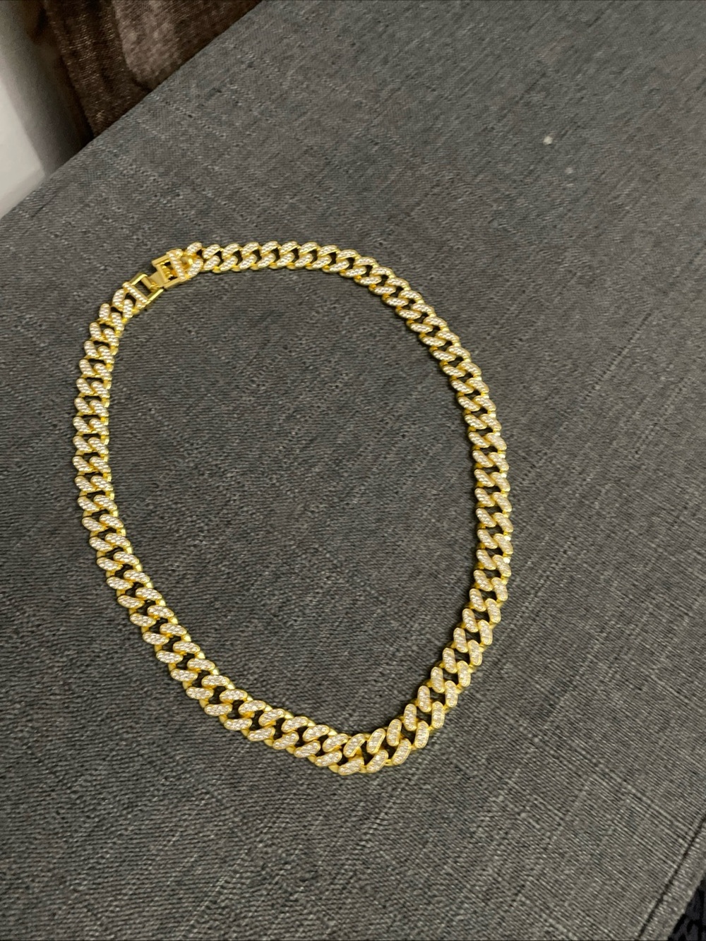 Iced out Cuban link chain 12mm 22 inches